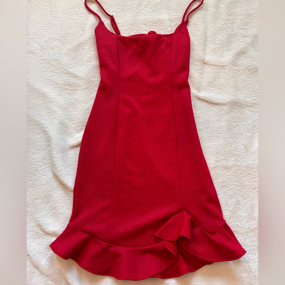 Lucy in the Sky Vibrant Red Mini Dress
